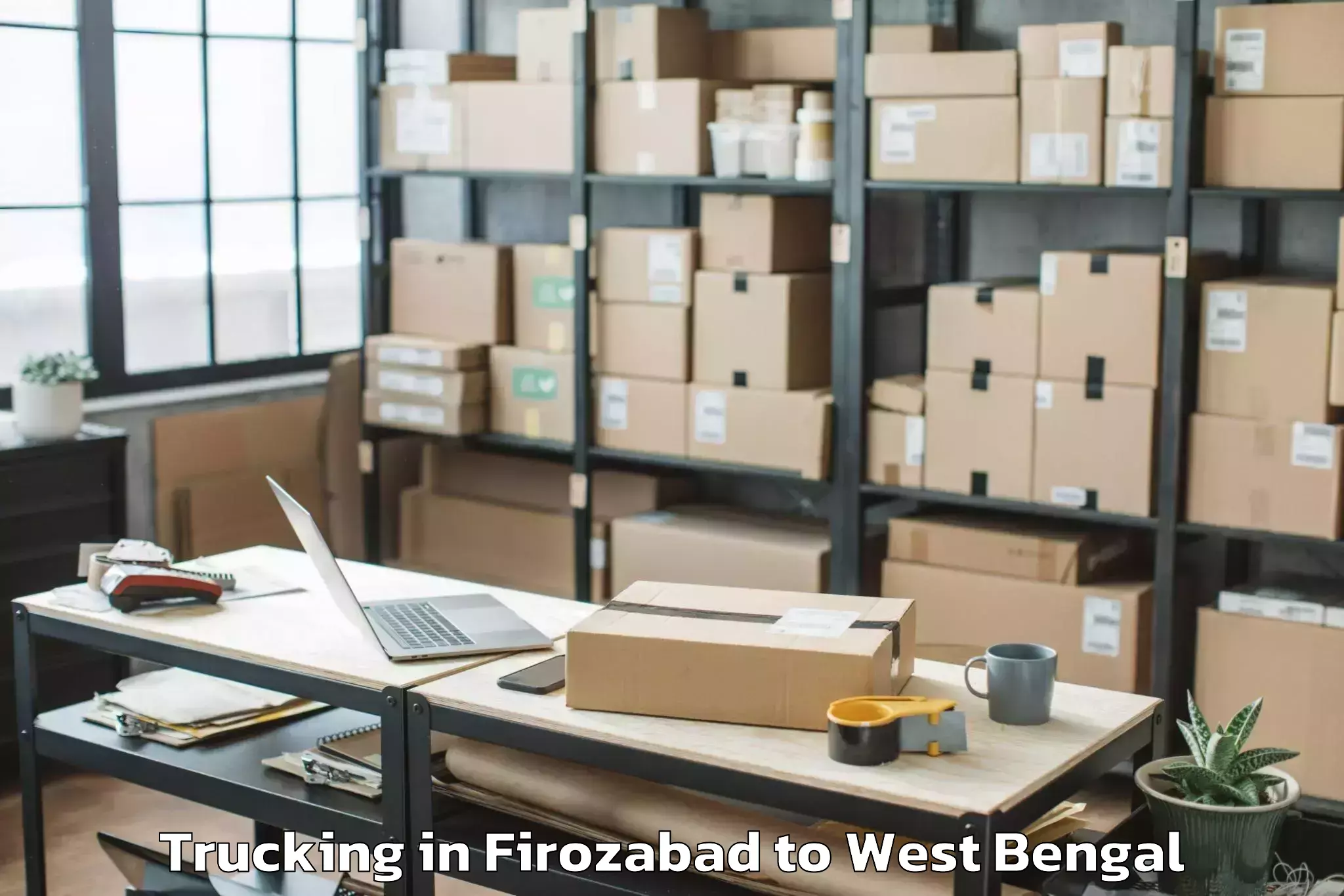 Top Firozabad to Bolpur Trucking Available